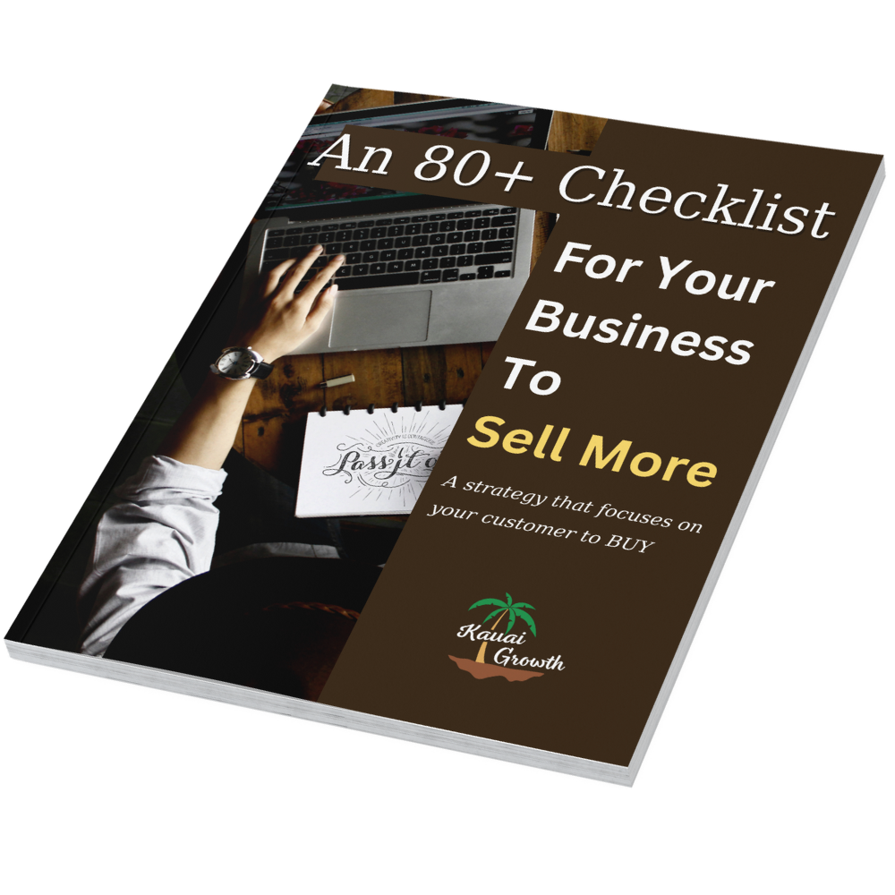 A Picture Of An 50+ Checklist For Your Business To Sell More